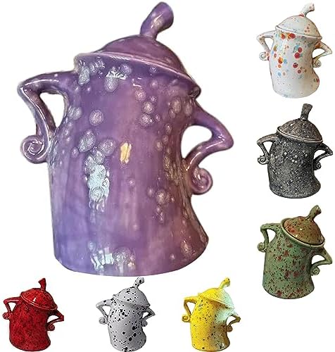 Lila Lehm Tee Haustier Hippo - Tee Skulptur Für Teeliebhaber Und Wohnkultur