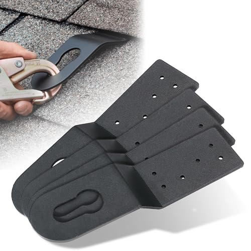 GGTE Permanent Roof Anchors, Aluminum Alloy roof anchors for fall protection Roofing Anchor Hitch Clip Connects To Wood Surfaces 4-Pack