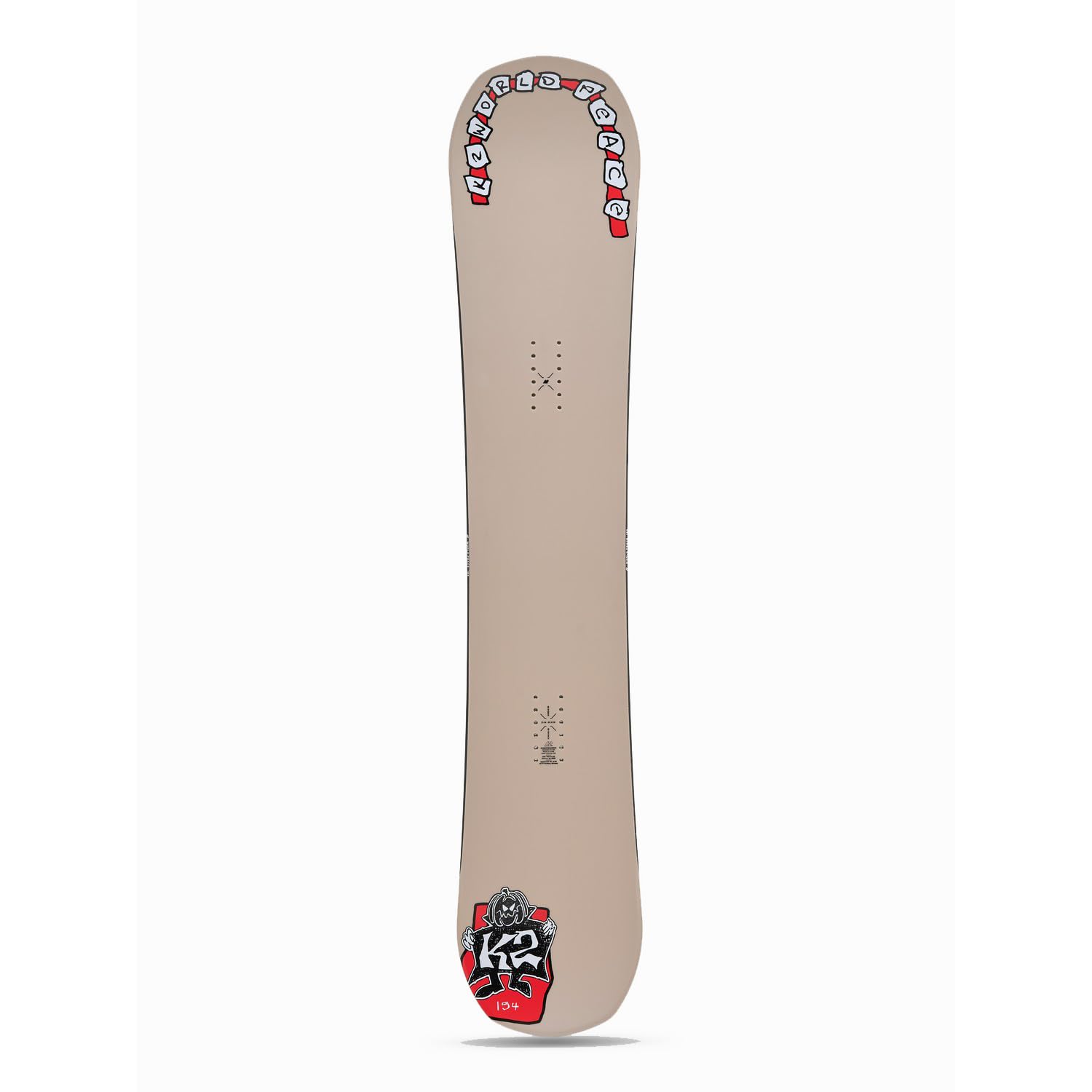 K2 World Peace - Tabla de snowboard para hombre, color beige