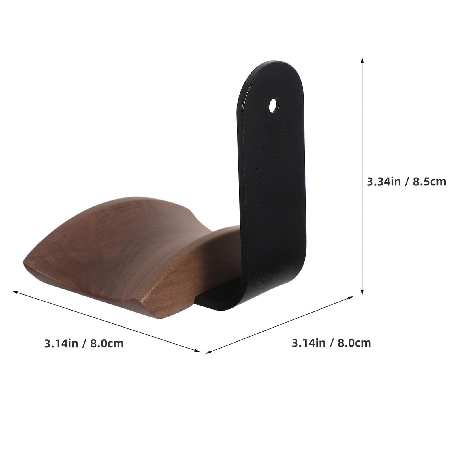 Soporte para Auriculares de Madera de Nogal Montaje Pared Gancho para Cascos Gaming y Oficina Organizador Compacto para Espacios Pequeños