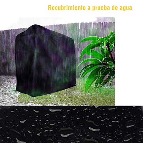 Ultranatura Funda para barbacoa Chateau / cubierta resistente a la intemperie para barbacoas, funda rectangular para barbacoa, también adecuada para muebles de jardín, con ojales de metal robustos para fijarla al suelo