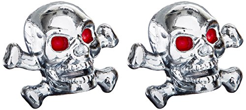 TRICK TOPS Skull/Bone CP Valve Caps (1-Pack) | decorative-bike-valve-caps miniatura 1