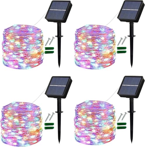 Guirnalda de luces solares Lezonic para decorar tu jardín y crear un ambiente mágico en fiestas