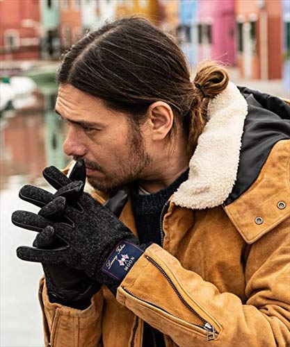 [グラム] MOON tweed gloves ムーンツイード グローブ Free (24cm) グレー