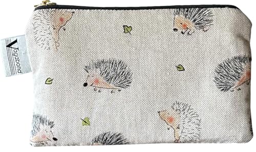 Hoggy Cosmetic Bag, Natural, 18cm x 12.5cm x 1.5cm