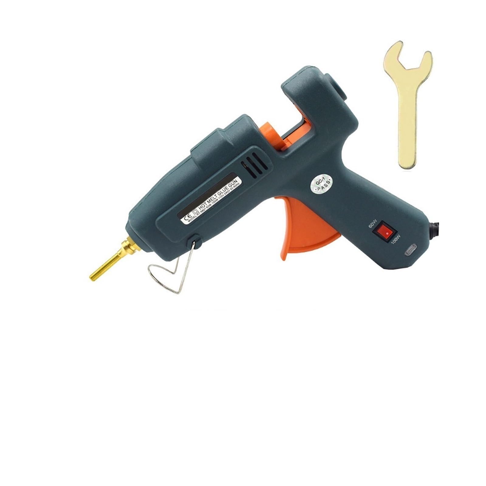 Yfdgd Set-4W Hot Melt Glue Gun With 11Mm Diameter Sticks Industrial Guns Thermo Electric Heat Temperature Tool Quick Reliable Flow Bonding(Set-4W)