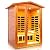 TO'GO 902VT Outdoor Sauna 2 Person, Far Infrared Sauna, Outdoor Saunas for Home, 1750 Watt Low EMF Heating Panel, Bluetooth, LCD, LED, Chromotherapy - Mahogany