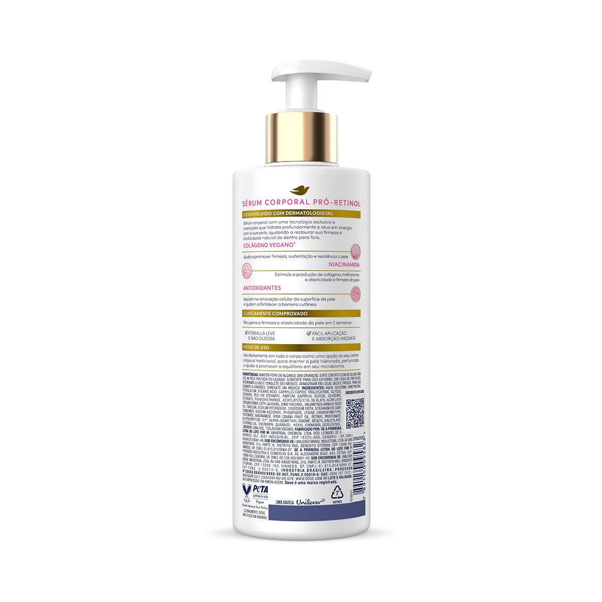 Sérum Hidratante Corporal Dove Pró-Retinol + Firmador 380ml: Pele Firme, Macia e Rejuvenescida em 7 Dias |