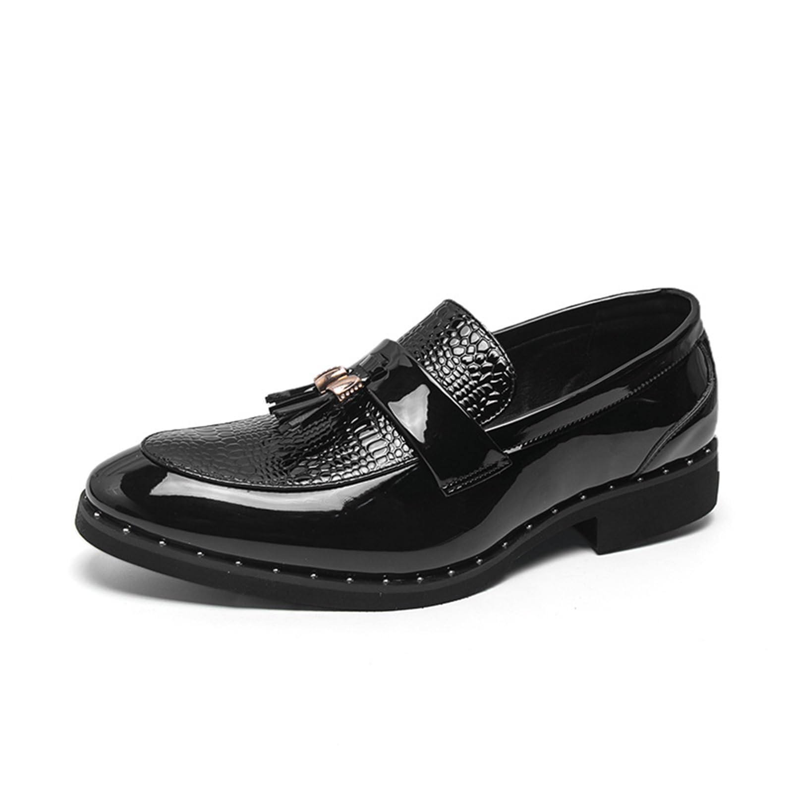 Mocassini Uomo in Vernice con Nappe Scarpe Eleganti