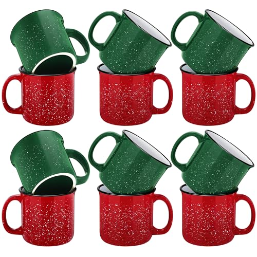 TURSTIN Set of 12 Ceramic Coffee Mugs 15 oz...