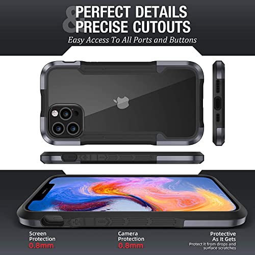 Coque iPhone 12 Pro protection hybride haut de gamme gris