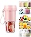 Małe ciało, duża pojemność Potężny Przenośny Mini Blender Smoothie Blender Citrus Press and Fruit Mikser do warzyw Milkshake Sok (Color : Pink)
