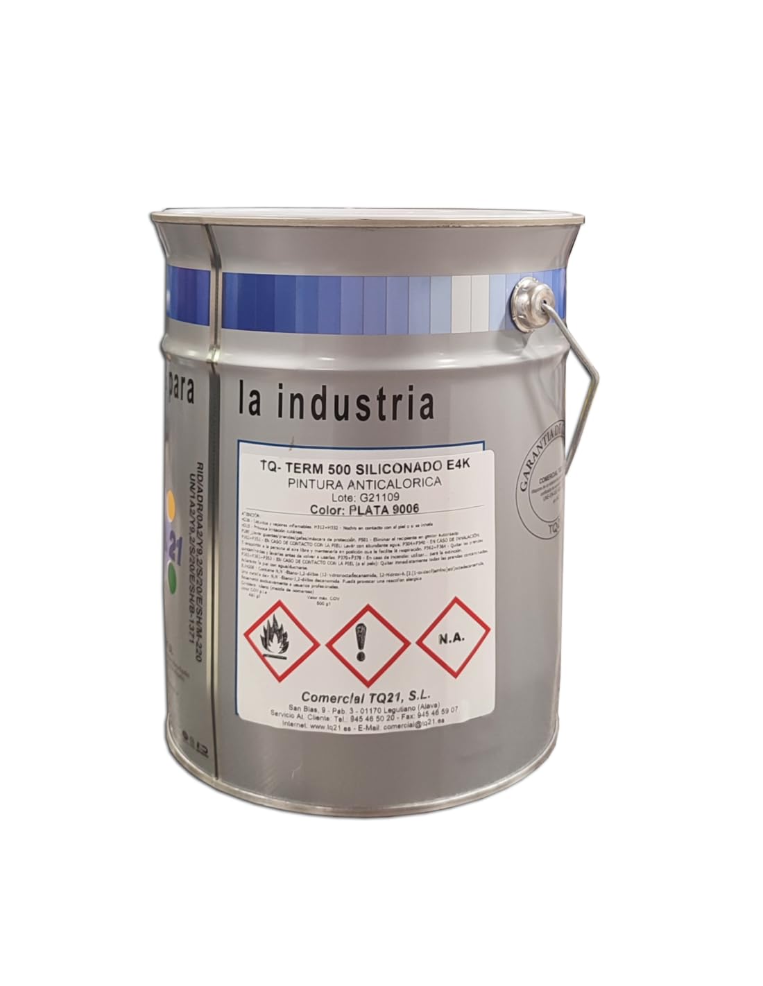 Pintura Anticalorica Aluminio Siliconado Ral 9006 4 Kg