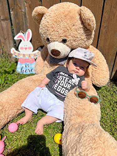 Maogolan Giant Big Teddy Bear 4 Feet 47 Inch Life Size Tan Plush Bear Brown Stuffed Animal For Children Boyfriend #TOP5