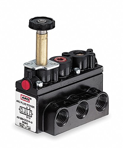 Solenoid Air Control Valve, 1/8 in, 4-Way
