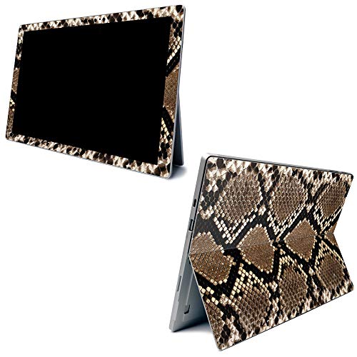Image of MightySkins Carbon Fiber Skin for Microsoft Surface Pro 7 - Rattler | Textured Carbon Fiber Finish | Easy to Apply, Remove, and Change Styles | Made in The USA (CF-MISURPR7-Rattler)