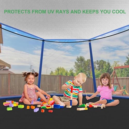 Trampoline Sun Shade Cover, Trampoline Sun Shade, Sun-Protection Trampolines Canopy, Trampoline Canopy, Anti-Ul-trav-iolet Trampoline Sunshade Accessories, 6ft 8ft 10ft 12ft 14ft