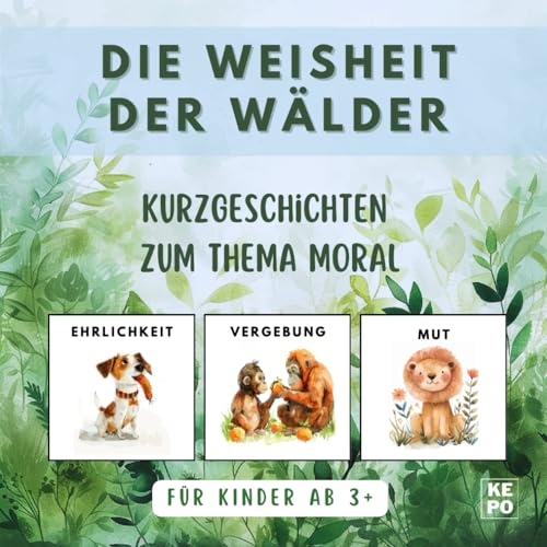 Die Weisheit der Wälder: Kurzgeschichten zum Thema Moral für Kinder: 20 Kurzgeschichten und farbige Illustrationen für Kinder zum Thema Moral zum Vorlesen und Erklären.