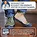 Dr. Frederick's Original Arch Support Sleeves Plus - 2 ct - Doctor-Developed Plantar Fasciitis & Flat Feet Relief - Foot Braces for Fallen Arches, Heel Pain & Achy Feet - Soft Gel Cushion - L/XL