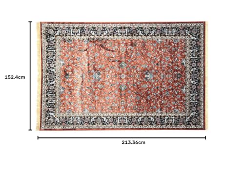 Image of Luxury Silk Carpet 5 x 7 FEET for Living Room or Bedroom, Made with Premium Silk, Perfect for Elegant Interiors Comfort and Timeless Design