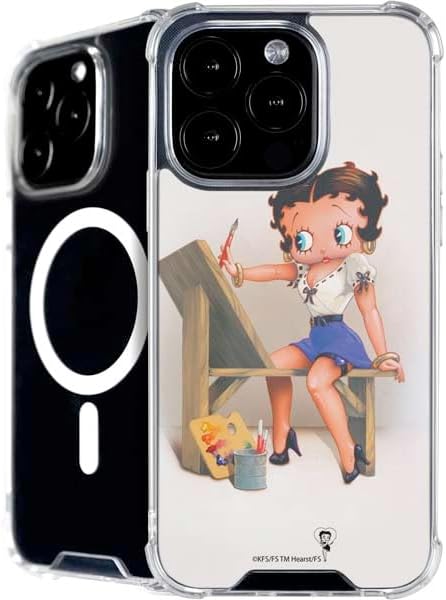 Skinit Phone Case Compatible with MagSafe iPhone 16 Pro - Officially Licensed Betty Boop The Artist Design