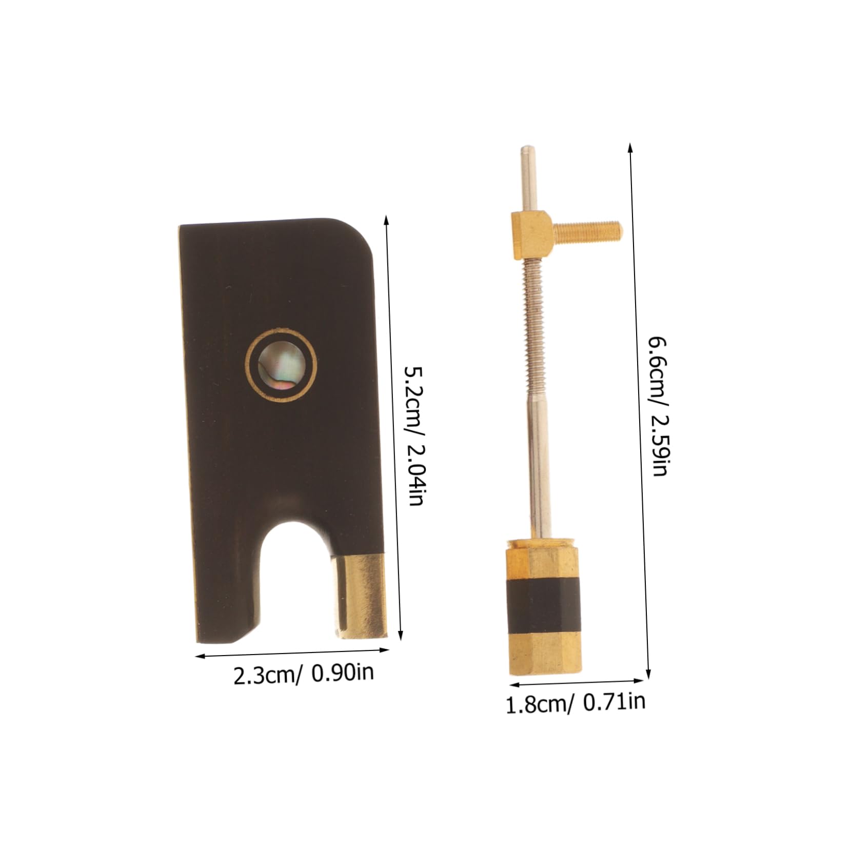 JOINPAYA 1 Set Useful Cello Bow Frog with Screws Cello Supplies for Musicians Durable and Practical Parts for Enhanced Sound Present for Learners and Enthusiasts