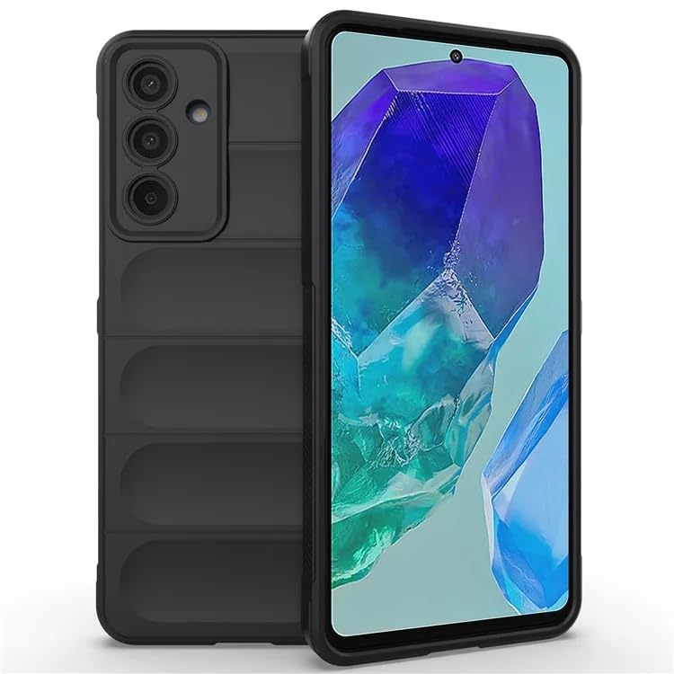 Casodon Liquid Silicon Back Cover Case for Samsung M55s, Shockproof Military Grade Protection, Micro-Fibre Inner Side Built-in Anti-Slip Grip Samsung Galaxy M55s 5G Back Cover [TPU|Black] (B0DHS26MSF) Amazon Price History, Amazon Price Tracker