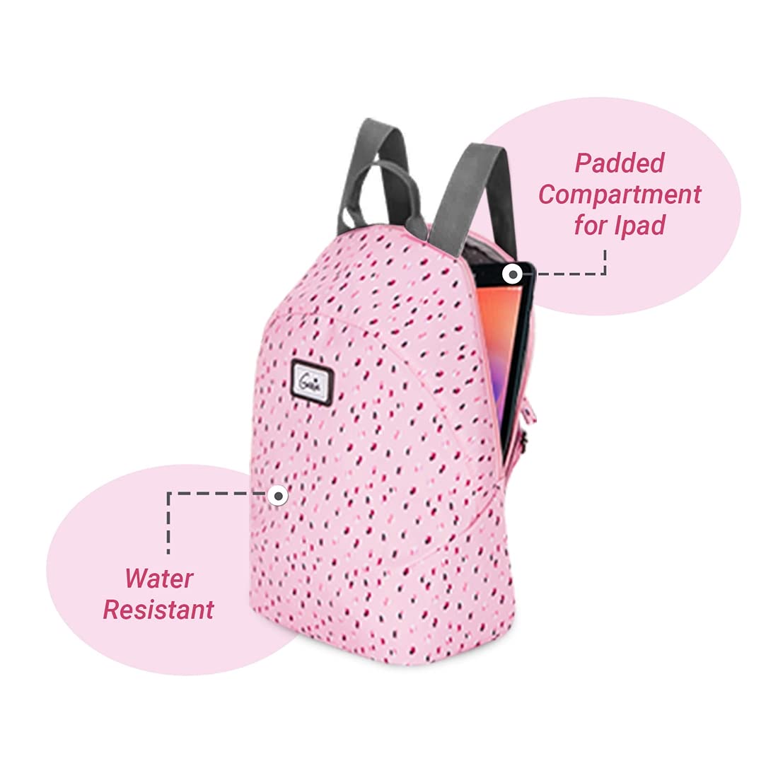 Genie Spritz Casual Backpack, Rose | Lightweight Daypack for College, Travel & Daily Use | Women & Girls 1