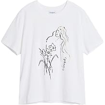 Desigual Women's Floral T-Shirt Feminine Silhouette