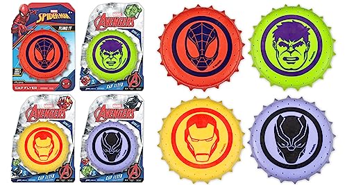 JA-RU Marvel Avengers & Spiderman Water Frisbee Soaker 6814-4s