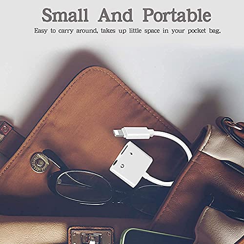 esbeecables Lightning to 3.5mm Headphone Audio & Charger Adapter