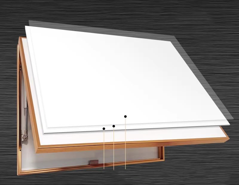 Interchangeable Cover Plate for Circuit Breaker Box, Hide Modern Decorative Painting of Electric Meter, Fuse Box Cover Cabinet, Electrical Panel for Home Entrance Hallway Bedroom (Black, 60 * 40)