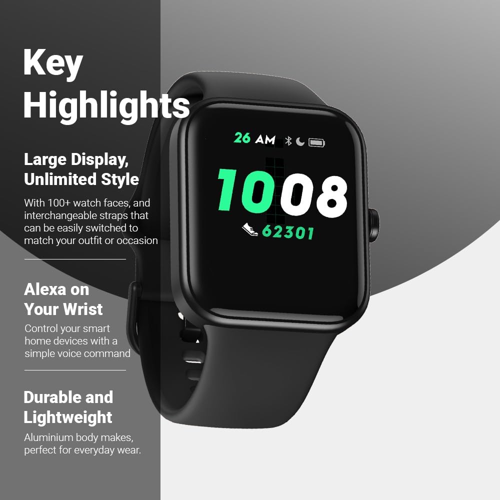 Fastrack Reflex Vox Smartwatch side view