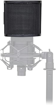 Knox Gear Pop Filter Medium for Use with Recording, Podcasting & Streaming Microphones