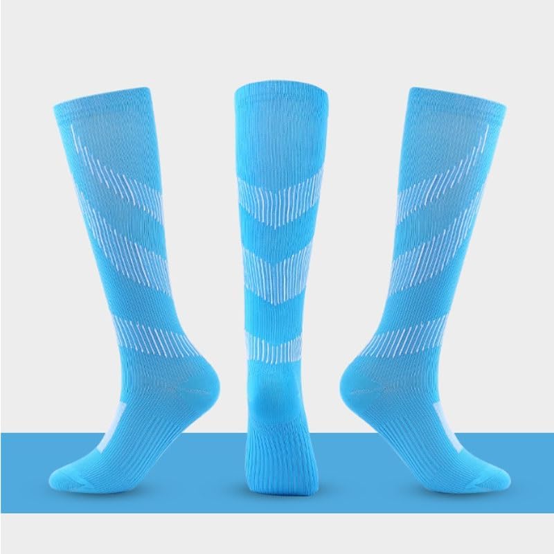 Striped Pressure Socks Casual Nylon Men's Women's