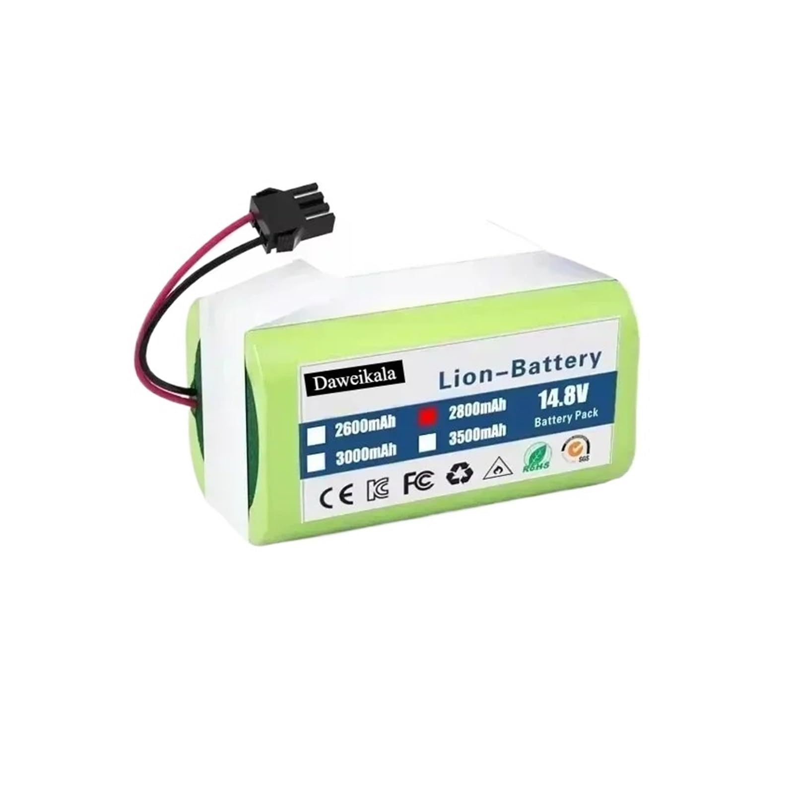 LTDXLNBWQ 14.4V 6800mAh Li-ion Battery, Compatible With Conga Excellence 950 990 1090 1790 1990,Compatible With Deebot N79S N79 DN622, Compatible With Eufy Robovac 11S 12 X500(4800mAh)