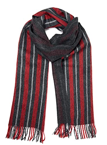 Regent Stripe Scarf - 100% Baby Alpaca Wool - Unisex4