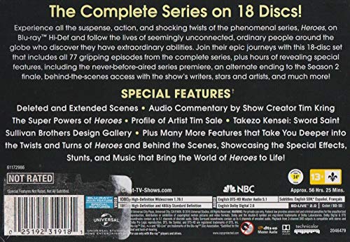 Image of Heroes: The Complete Series [Blu-ray]