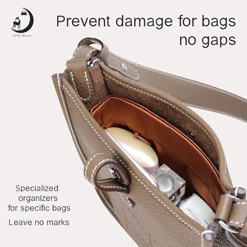 Image of Fits for Evelyne Bag Insert Organizer For Hermes(23,Gold) | Premium Silk Material,Smooth Touch,Lightweight,zipper,protect from scratches & stains,multiple pockets,keychain,waterproof