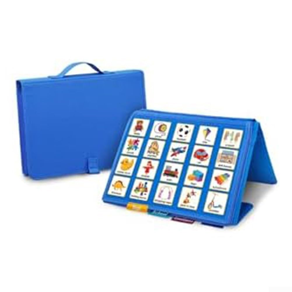 GLFLOW Visual Communication Book for Children with Autism and Hearing Impairments, PECS Alternative AAC Device for Social Skills and Daily Routine Learning