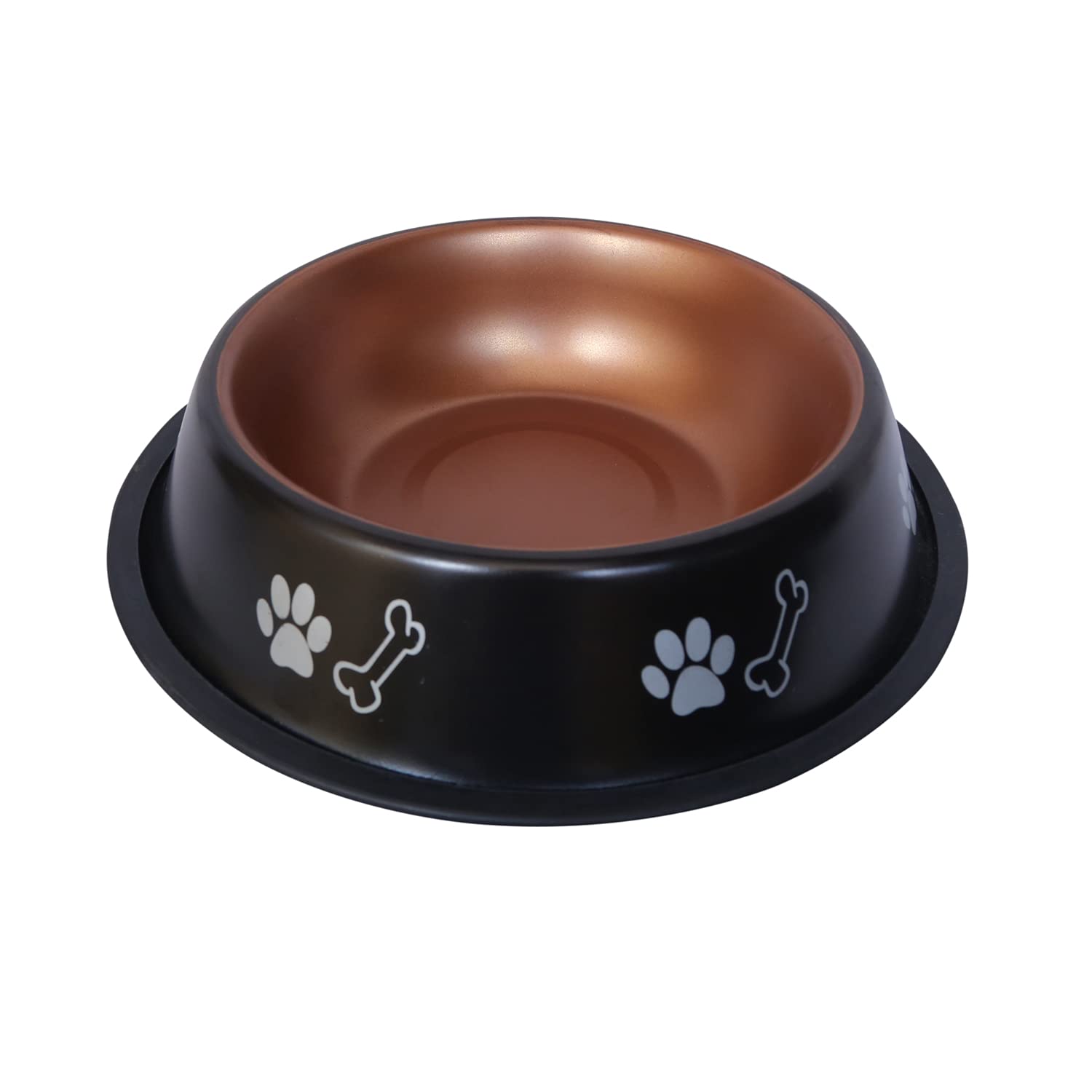 See full amazon price history chart for HOME BARGAINS Naaz Anti Skid Dog Bowls Export Quality(Black&Copper) Bone&Paw Pet Bowl For Feeding Dogs Cats And Pets 1500Ml Extra Large,30 cm,H_6 cm,W_30 cm HOME BARGAINS Naaz Anti Skid Dog Bowls Export Quality(Black&Copper) Bone&Paw Pet Bowl For Feeding Dogs Cats And Pets 1500Ml Extra Large,30 cm,H_6 cm,W_30 cm (B091L4YX39) Amazon Price History, Amazon Price Tracker