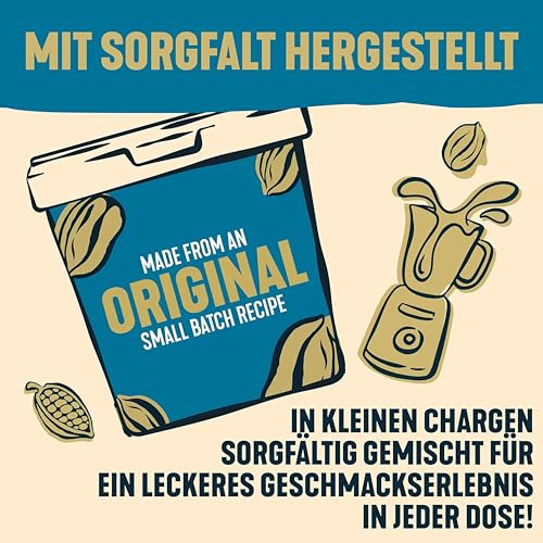 ManiLife Erdnussbutter, Peanut Butter, Original Roast Crunchy, 900-g-Dose, Erdnussmus aus besten argentinischen Erdnüssen, vegan, erdnussbutter ohne zucker und palmöl, ohne GVO, bulk erdnussbutter
