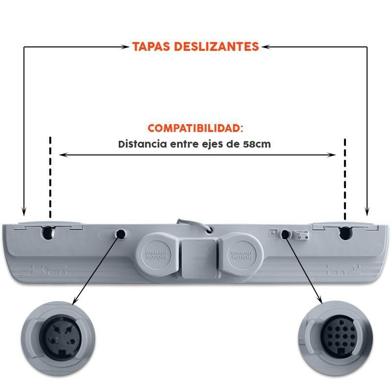 Ventadecolchones - Pack de Motores y Mando para Cama Geriátrica con Carro Elevador Germany
