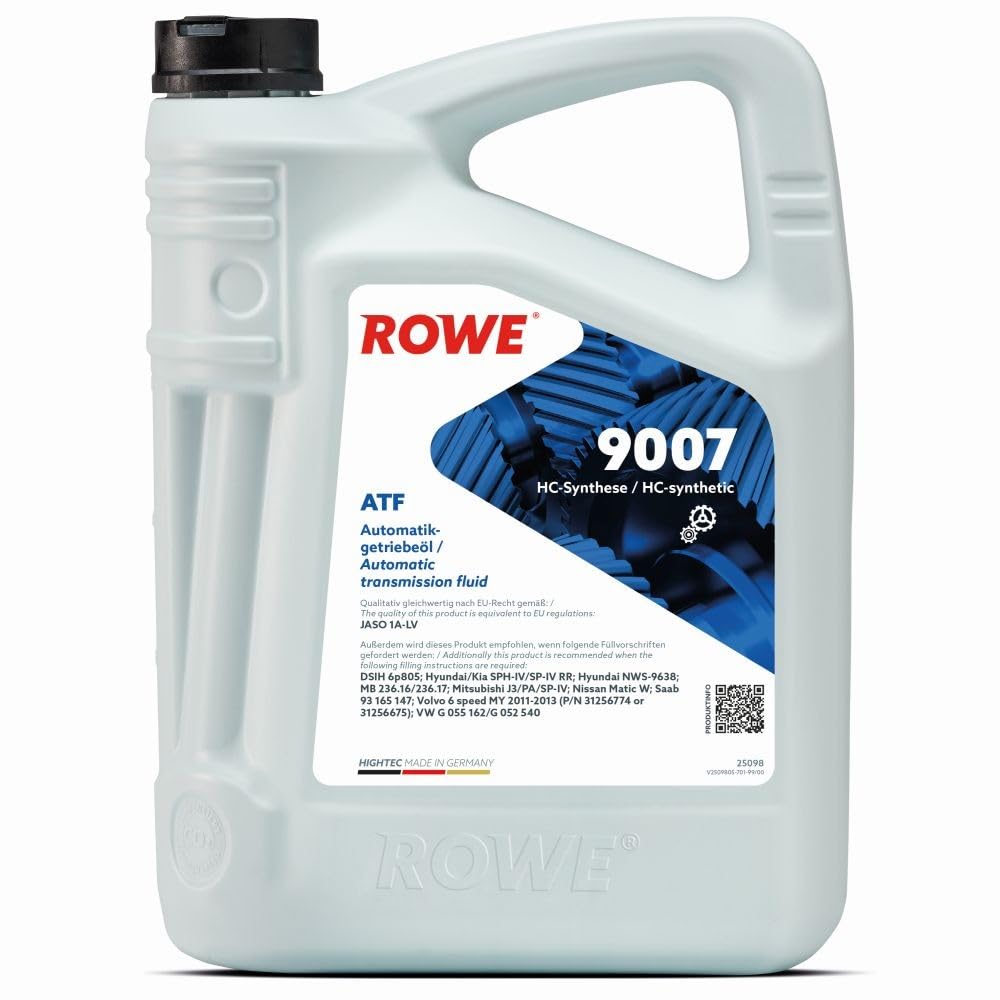 Rowe Getriebeöl 9007 Atf Gearoil Automatik Automatikgetriebeöl Dexron 5L | 25098-0050-99, Hightec ATF 9007