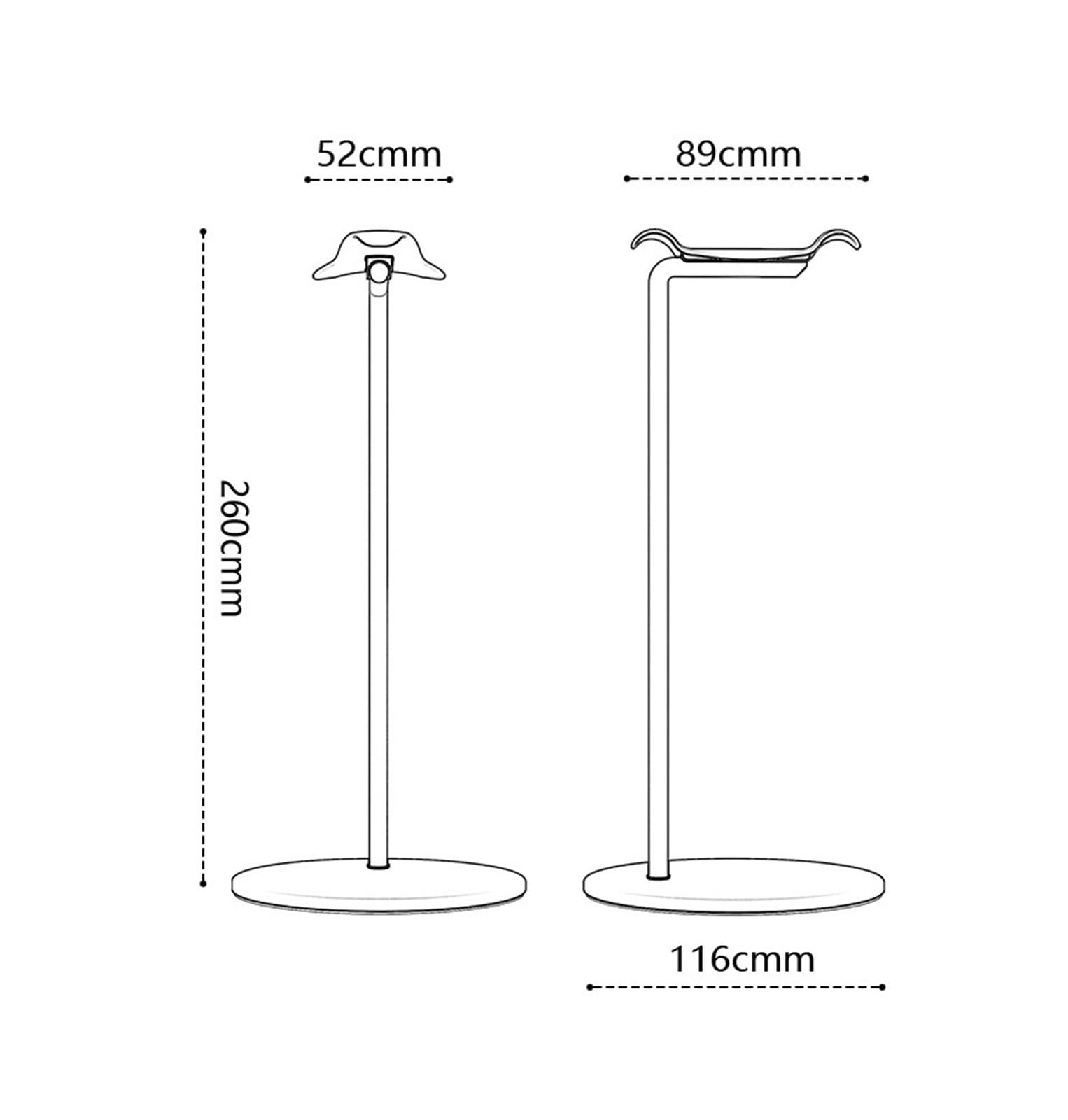 Soporte para Auriculares 2 Uds Soporte For Auriculares For Bluetooth Curvos For Todos Los para oficinas y Sala de Juegos