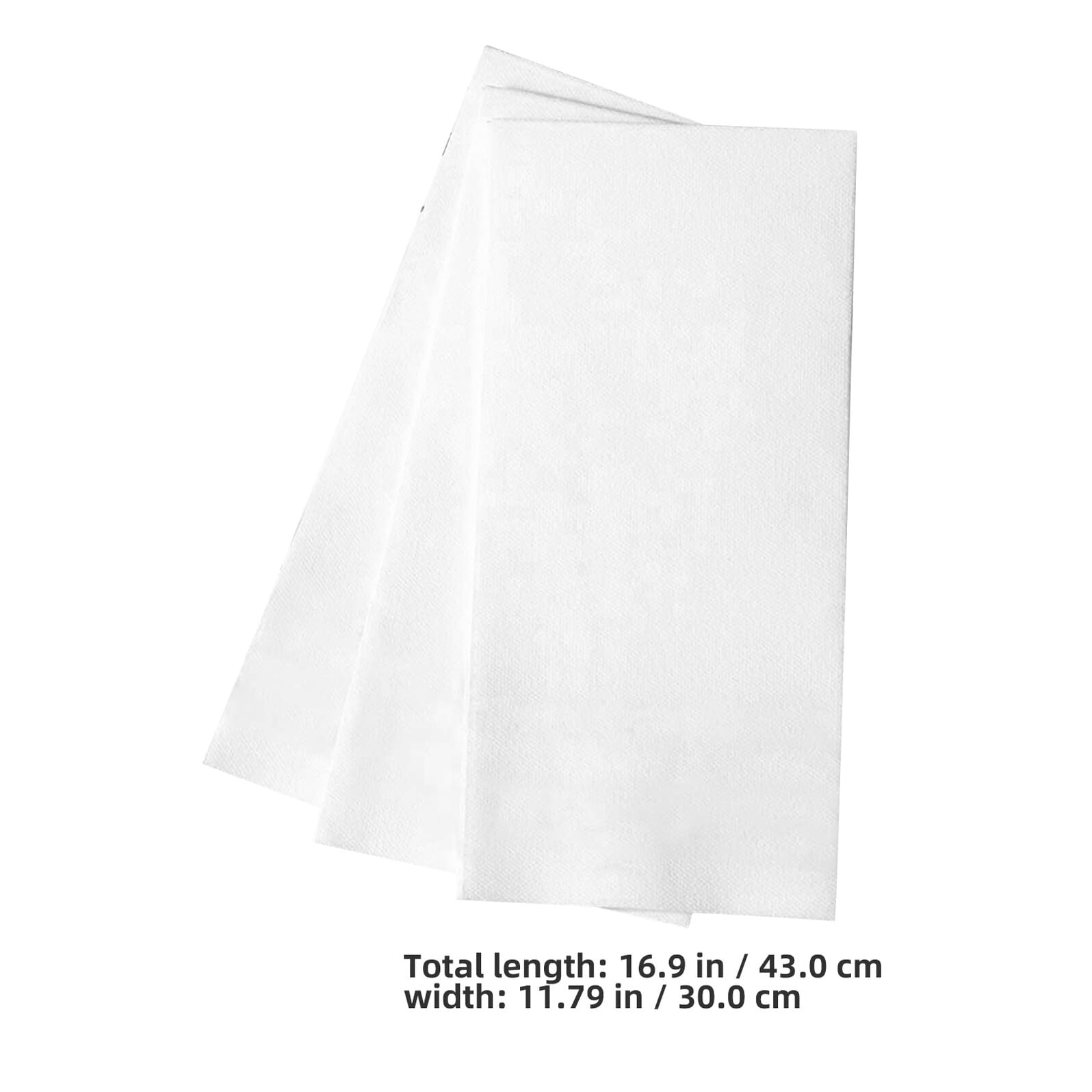 100 Piezas Servilletas de Papel Desechables para Fiestas 43x30 Cm 100 Unidades white Antipolvo Textura Tela 50 G/m² para Bodas Cenas Reuniones Familiares
