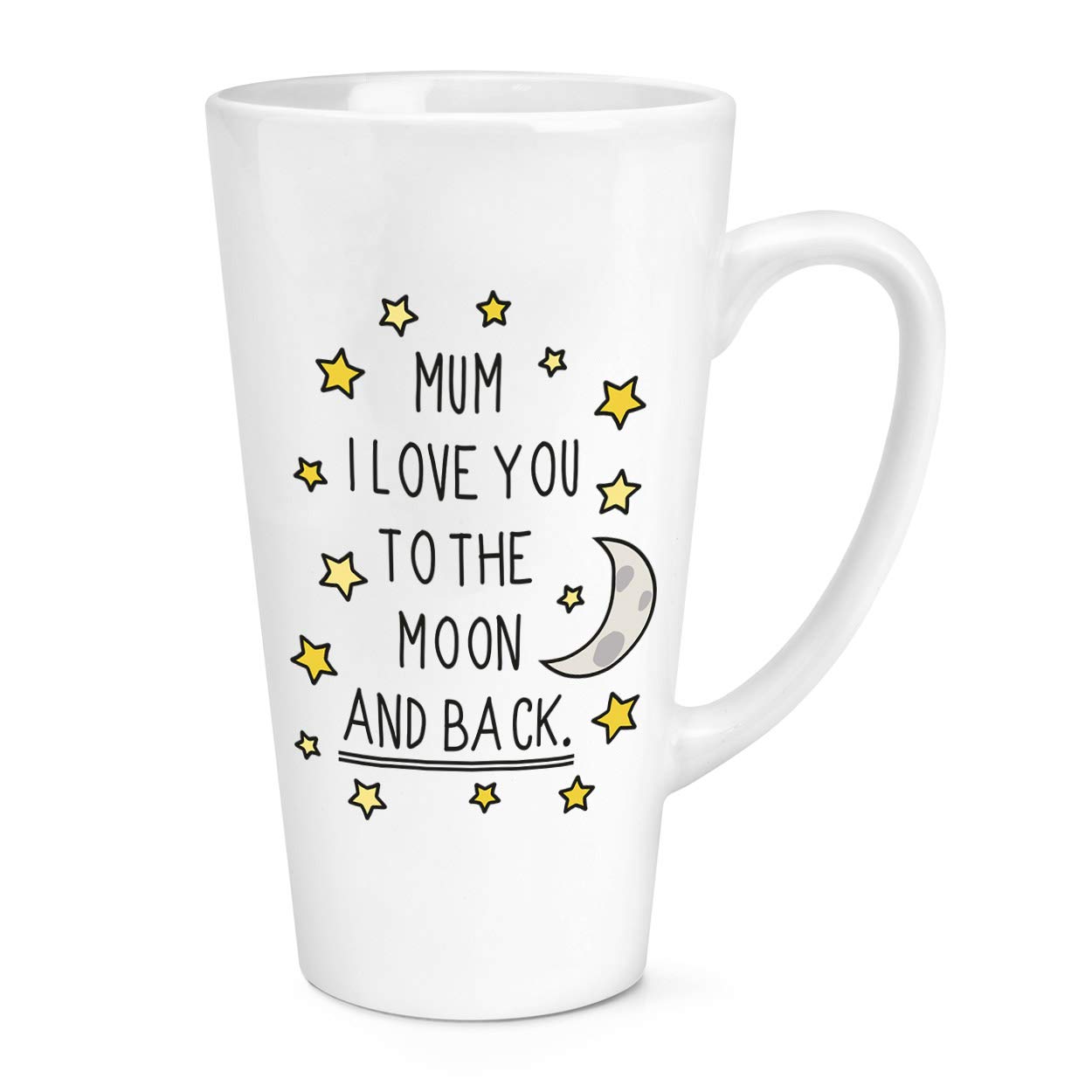 Mum I Love You to The Moon and Back 17oz Large Latte Mug Cup