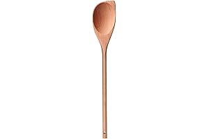 12" Wooden Corner Spoon, Solid Wood Spatula & Spoon, Handcraft Wood Spoonula Cooking Utensil