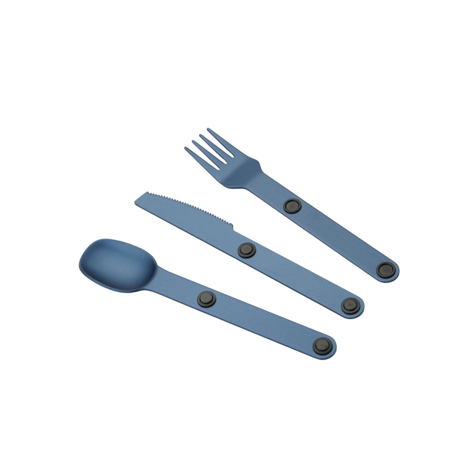 jiingekk Aluminum Cutlery Set 3 Piece Fork Spoon for Backpacking Dishwasher Safe Utensils