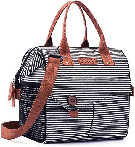 Lunch Bag with Leak Proof Material, Insulated Lunch Box for women/men, Lunch Tote Bag for Work/Picnic/Hiking/Beach/Fishing (zebra pattern)